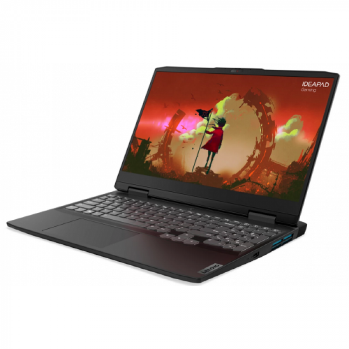 Laptop Lenovo IdeaPad Gaming 3 15ARH7, AMD Ryzen 5 6600H, 15.6inch, RAM 16GB, SSD 512GB, nVidia GeForce RTX 3050 Ti 4GB, No OS, Onyx Grey