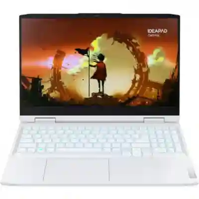 Laptop Lenovo IdeaPad Gaming 3 15ARH7, AMD Ryzen 7 6800H, 15.6inch, RAM 16GB, SSD 512GB, nVidia GeForce RTX 3050 Ti 4GB, No OS, Glacier White 