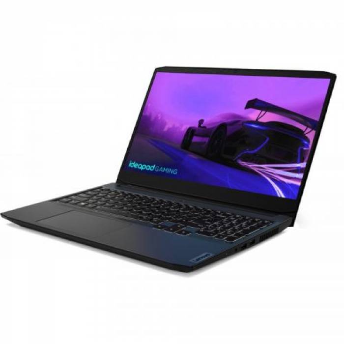 Laptop Lenovo IdeaPad Gaming 3 15IHU6, Intel Core i5-11300H, 15.6inch, RAM 16GB, SSD 512GB, nVidia GeForce GTX 1650 4GB, No OS, Shadow Black