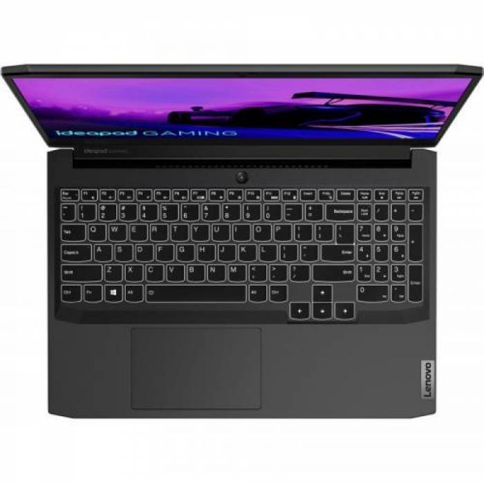 Laptop Lenovo IdeaPad Gaming 3 15IHU6, Intel Core i5-11320H, 15.6inch, RAM 8GB, SSD 256GB, nVidia GeForce RTX 3050 4GB, No OS, Shadow Black