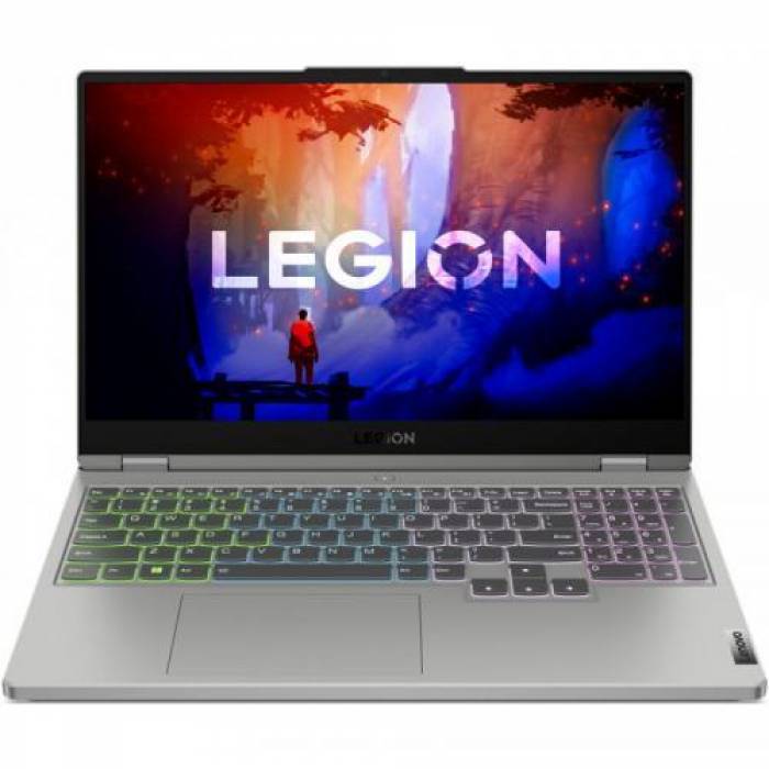 Laptop Lenovo Legion 5 15ARH7H, AMD Ryzen 5 6600H, 15.6inch, RAM 16GB, SSD 512GB, nVidia GeForce RTX 3060 6GB, No OS, Cloud Grey