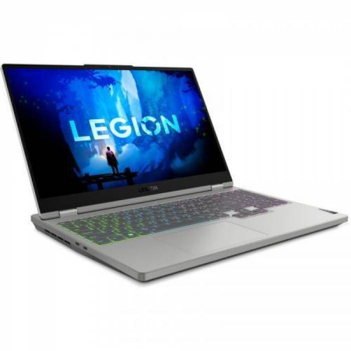 Laptop Lenovo Legion 5 15IAH7H, Intel Core i5-12500H, 15.6 inch, RAM 16GB, SSD 512GB, nVidia GeForce RTX 3050 Ti 4GB, No OS, Cloud Grey