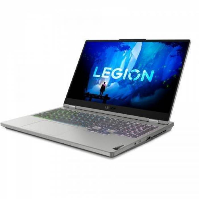 Laptop Lenovo Legion 5 15IAH7H, Intel Core i5-12500H, 15.6 inch, RAM 16GB, SSD 512GB, nVidia GeForce RTX 3050 Ti 4GB, No OS, Cloud Grey