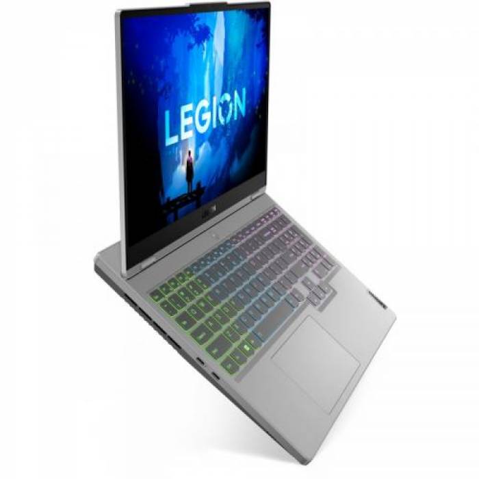 Laptop Lenovo Legion 5 15IAH7H, Intel Core i7-12700H, 15.6 inch, RAM 32GB, SSD 512GB, nVidia GeForce RTX 3060 6GB, No OS, Cloud Grey