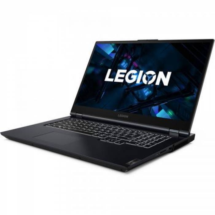 Laptop Lenovo Legion 5 17ITH6H, Intel Core i5-11400H, 17.3inch, RAM 8GB, SSD 512GB, nVidia GeForce RTX 3060 6GB, No OS, Phantom Blue