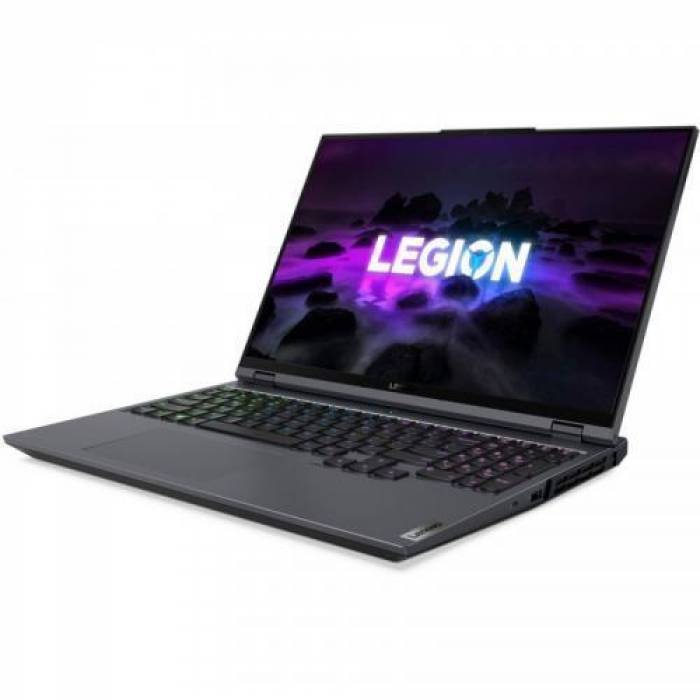 Laptop Lenovo Legion 5 Pro 16ACH6H, AMD Ryzen 7 5800H, 16inch, RAM 16GB, SSD 512GB, nVidia GeForce RTX 3060 6GB, No OS, Storm Grey