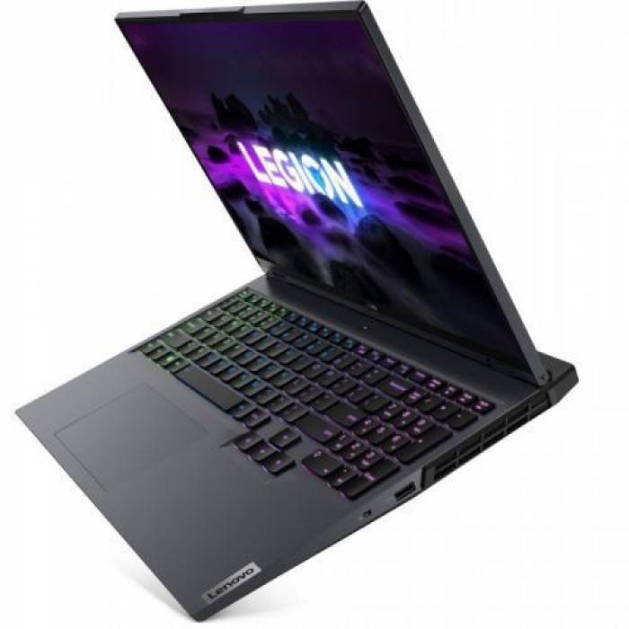 Laptop Lenovo Legion 5 Pro 16ACH6H, AMD Ryzen 7 5800H, 16inch, RAM 16GB, SSD 512GB, nVidia GeForce RTX 3060 6GB, No OS, Storm Grey