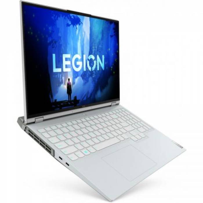 Laptop Lenovo Legion 5 Pro 16IAH7H, Intel Core i7-12700H, 16inch, RAM 32GB, SSD 1TB, nVidia GeForce RTX 3060 6GB, No OS, Glacier White