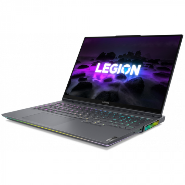 Laptop Lenovo Legion 7 16ACHg6, AMD Ryzen 9 5900HX, 16inch, RAM 32GB, SSD 1TB + SSD 1TB, nVidia GeForce RTX 3080 16GB, Free DOS, Storm Grey