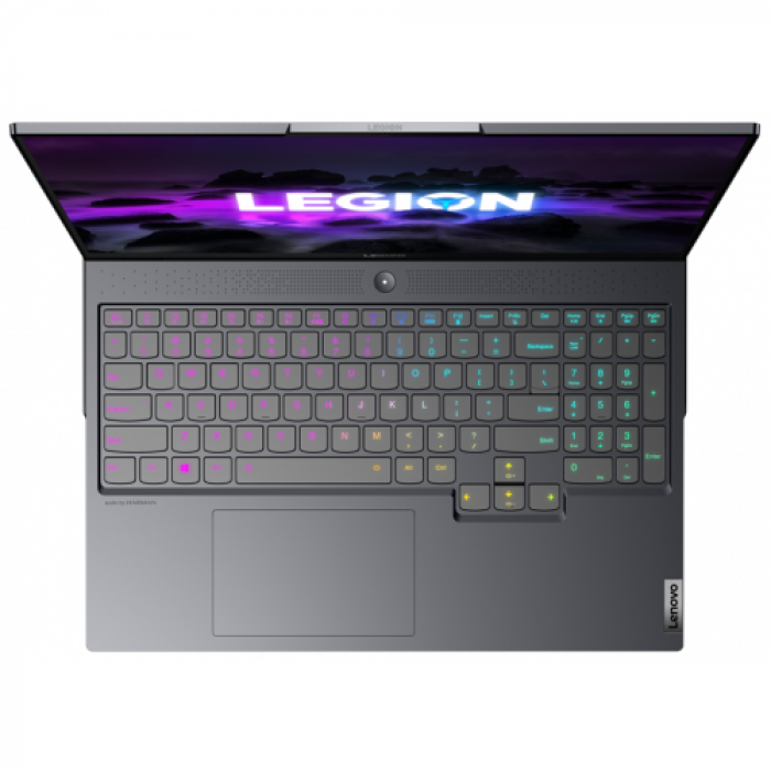 Laptop Lenovo Legion 7 16ACHg6, AMD Ryzen 9 5900HX, 16inch, RAM 32GB, SSD 1TB + SSD 1TB, nVidia GeForce RTX 3080 16GB, Free DOS, Storm Grey