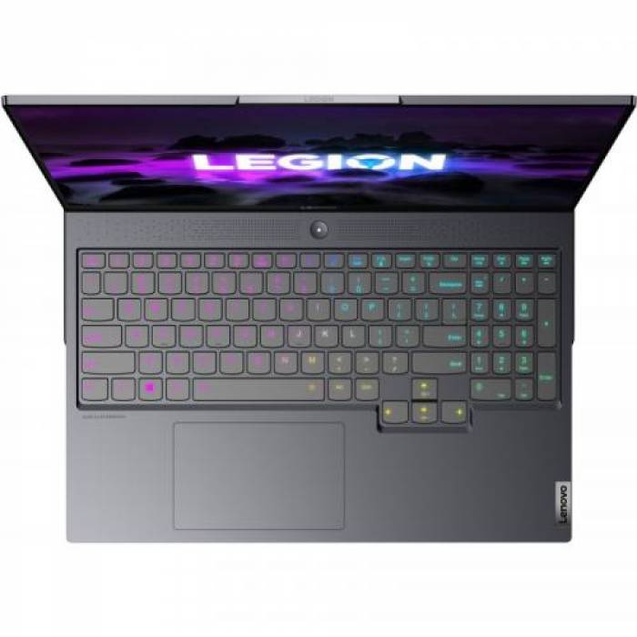 Laptop Lenovo Legion 7 16ACHg6, AMD Ryzen 9 5900HX, 16inch, RAM 32GB, SSD 2x 1TB, nVidia GeForce RTX 3080 16GB, No OS, Storm Grey