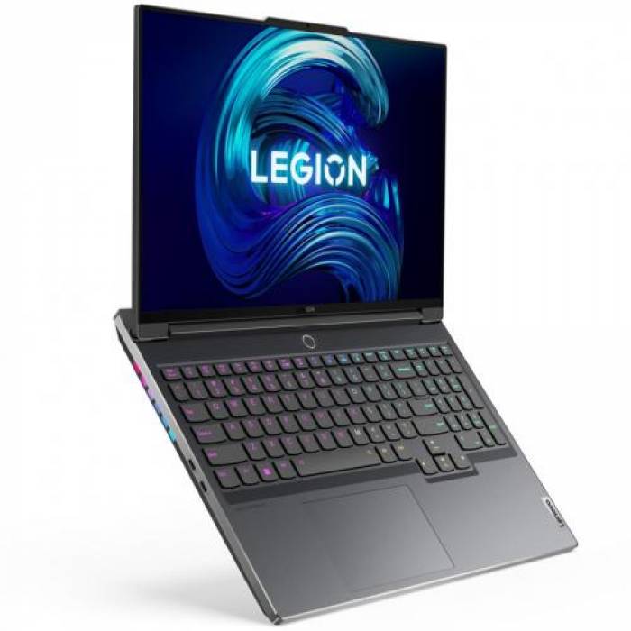 Laptop Lenovo Legion 7 16IAX7, Intel Core i7-12800HX, 16inch, RAM 32GB, SSD 1TB, nVidia GeForce RTX 3070 Ti 8GB, No OS, Storm Grey