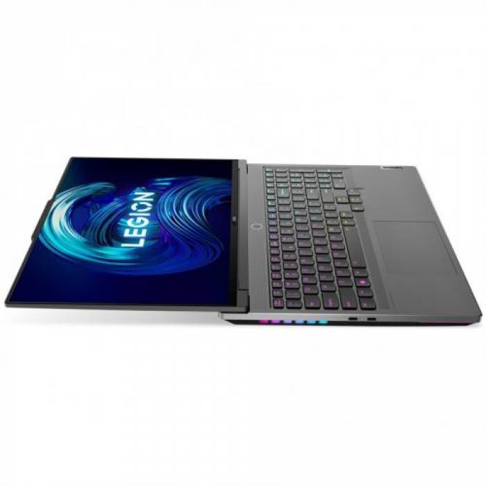 Laptop Lenovo Legion 7 16IAX7, Intel Core i7-12800HX, 16inch, RAM 32GB, SSD 1TB, nVidia GeForce RTX 3070 Ti 8GB, No OS, Storm Grey