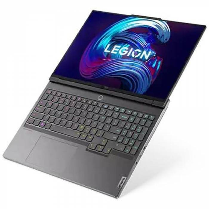 Laptop Lenovo Legion 7 16IAX7, Intel Core i7-12800HX, 16inch, RAM 32GB, SSD 1TB, nVidia GeForce RTX 3070 Ti 8GB, No OS, Storm Grey