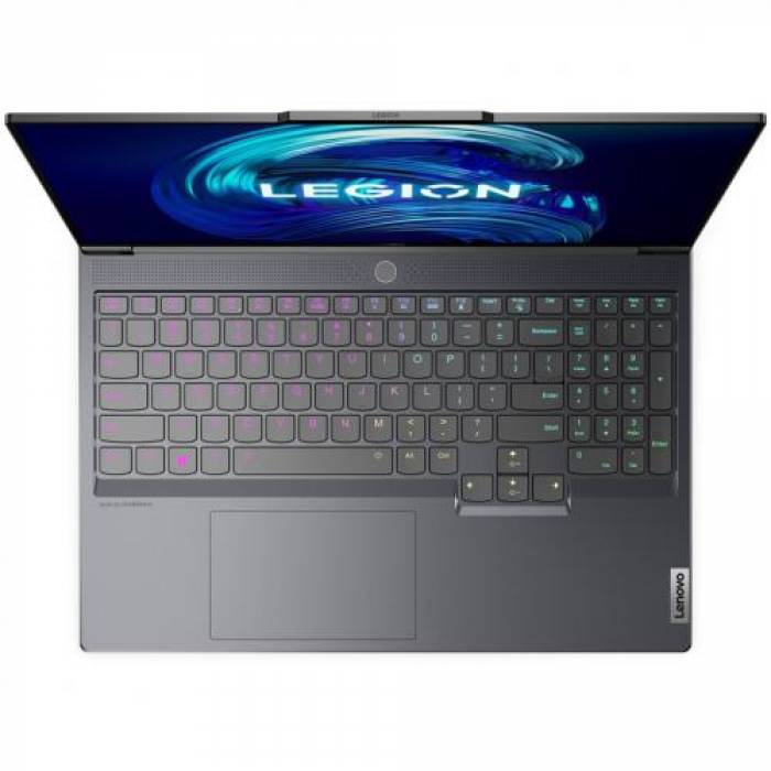 Laptop Lenovo Legion 7 16IAX7, Intel Core i7-12800HX, 16inch, RAM 32GB, SSD 1TB, nVidia GeForce RTX 3070 Ti 8GB, No OS, Storm Grey