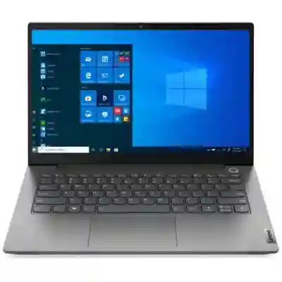 Laptop Lenovo ThinkBook 14 Gen 3 ACL, AMD Ryzen 5 5500U, 14inch, RAM 8GB, SSD 512GB, AMD Radeon Graphics, Windows 10 Pro, Mineral Grey