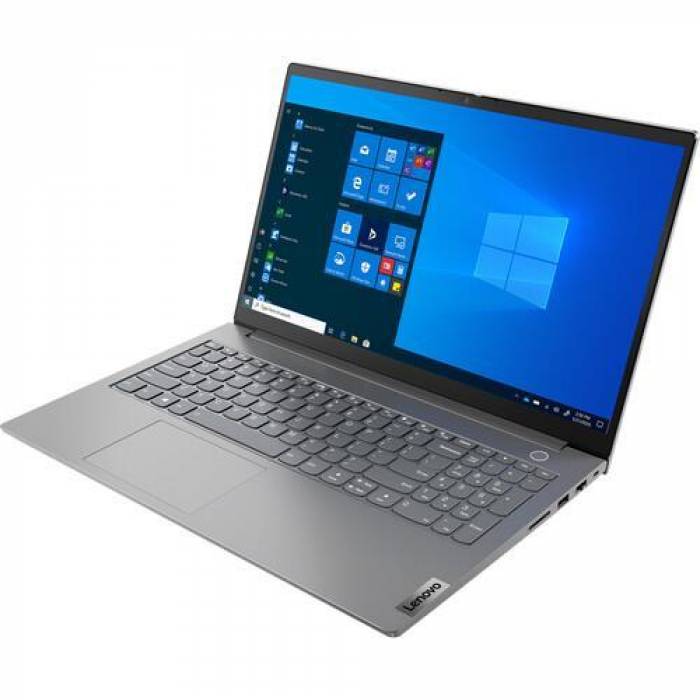 Laptop Lenovo ThinkBook 15 G2 ITL, Intel Core i3-1115G4, 15.6inch, RAM 4GB, SSD 128GB, Intel UHD Graphics, Windows 10 Pro, Mineral Gray