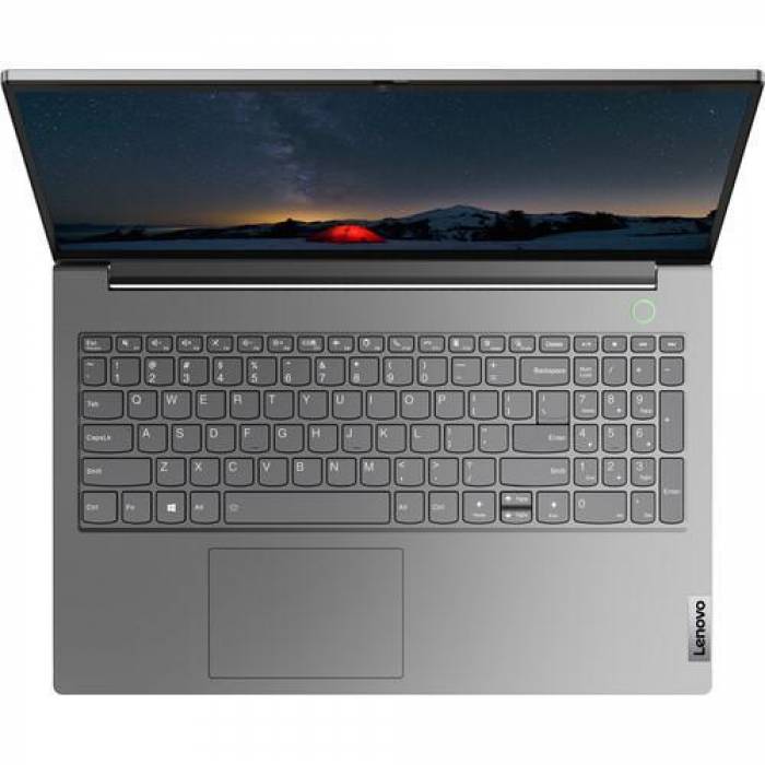 Laptop Lenovo ThinkBook 15 G2 ITL, Intel Core i3-1115G4, 15.6inch, RAM 4GB, SSD 128GB, Intel UHD Graphics, Windows 10 Pro, Mineral Gray