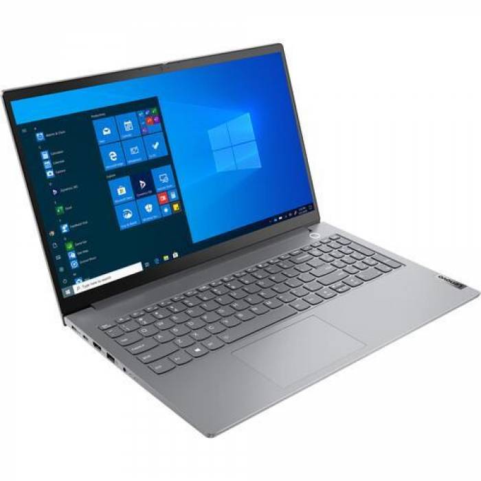 Laptop Lenovo ThinkBook 15 G2 ITL, Intel Core i3-1115G4, 15.6inch, RAM 4GB, SSD 128GB, Intel UHD Graphics, Windows 10 Pro, Mineral Gray