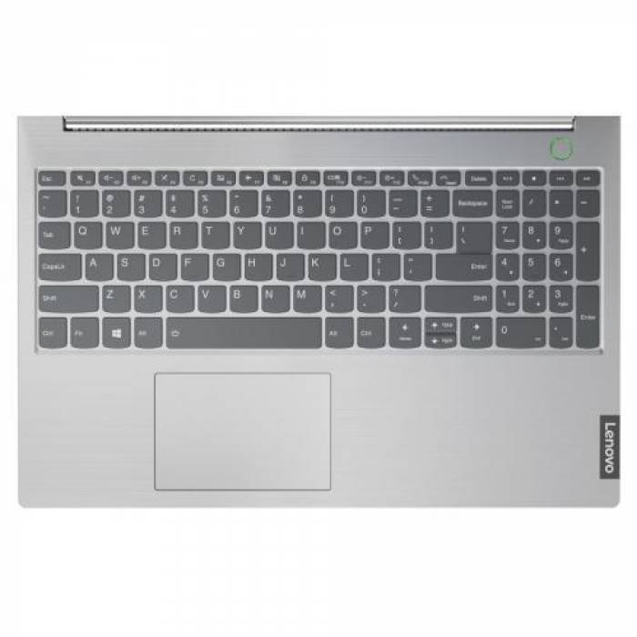 Laptop Lenovo ThinkBook 15-IIL, Intel Core i7-1065G7, 15.6inch, RAM 16GB, SSD 512GB, Intel Iris Plus Graphics, No OS, Mineral Gray