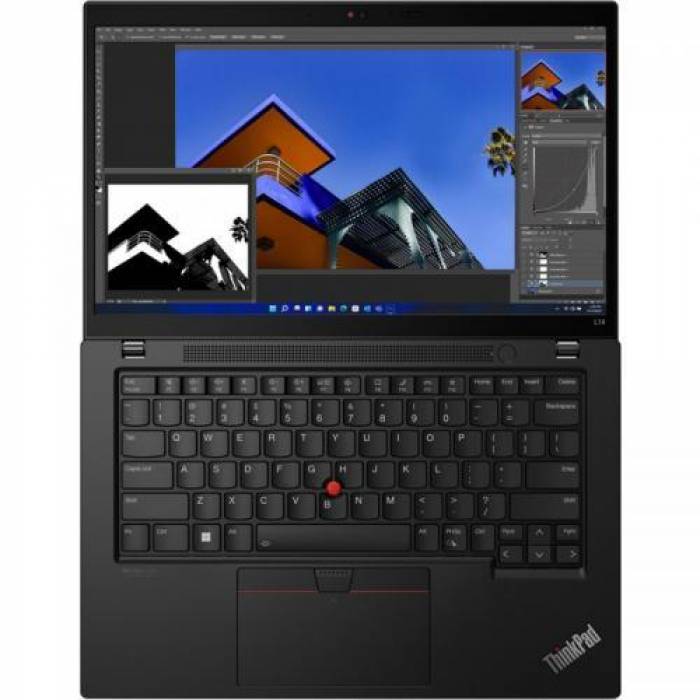 Laptop Lenovo ThinkPad L14 Gen 3, AMD Ryzen 7 PRO 5875U, 14inch, RAM 16GB, SSD 512GB, AMD Radeon Graphics, Windows 11, Thunder Black