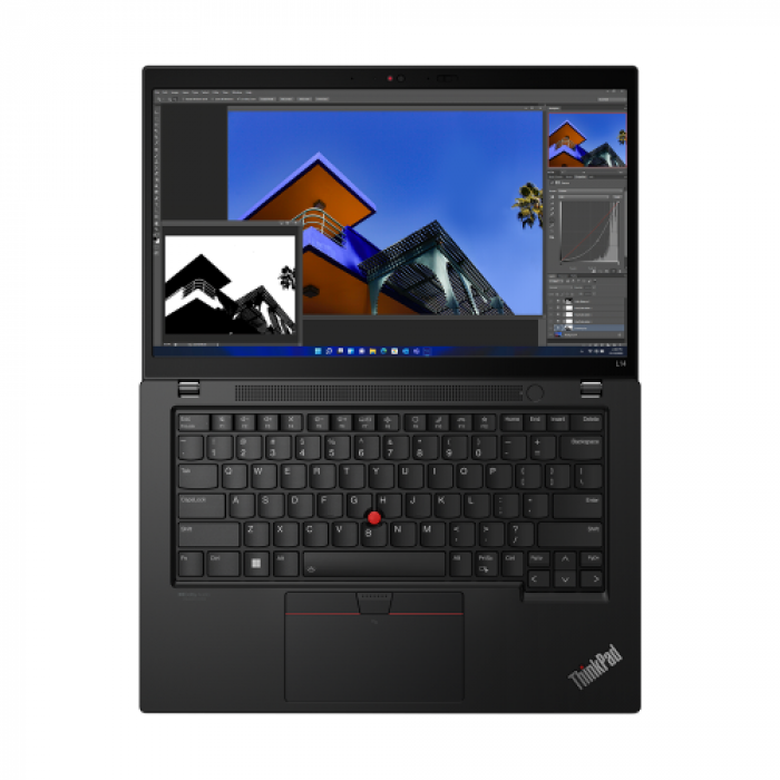 Laptop Lenovo ThinkPad L14 Gen 3, Intel Core i5-1235U, 14inch, RAM 8GB, SSD 512GB, Intel Iris Xe Graphics, Windows 11 Pro, Thunder Black