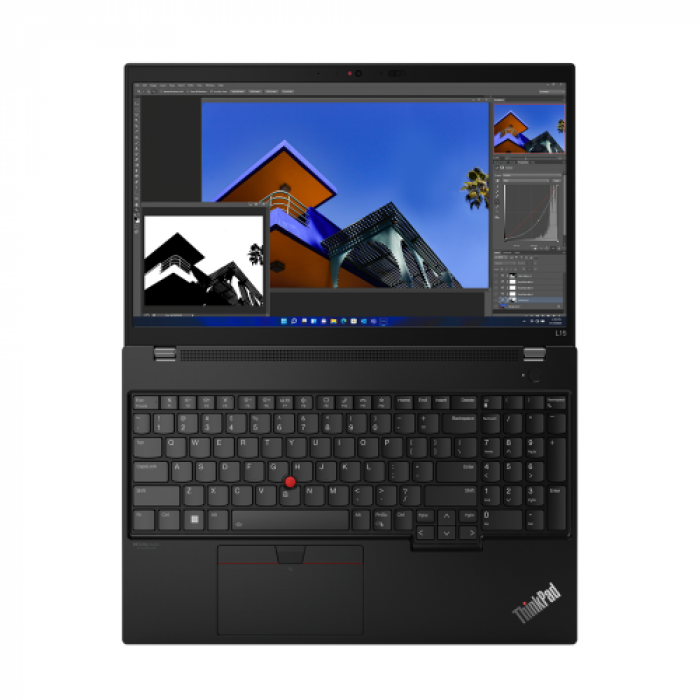 Laptop Lenovo ThinkPad L15 Gen3, Intel Core i5-1235U, 15.6inch, RAM 16GB, SSD 512GB, Intel Iris Xe Graphics, Windows 11 Pro, Thunder Black