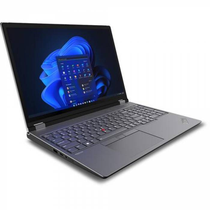 Laptop Lenovo ThinkPad P16 Gen1, Intel Core i7-12800HX, 16inch, RAM 16GB, SSD 512GB, nVidia RTX A2000 8GB, Windows 11 Pro, Storm Grey