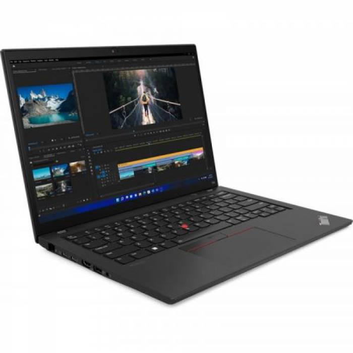 Laptop Lenovo ThinkPad T14 Gen 3, Intel Core i5-1235U, 14inch, RAM 16GB, SSD 512GB, Intel Iris Xe Graphics, Windows 11Pro, Thunder Black