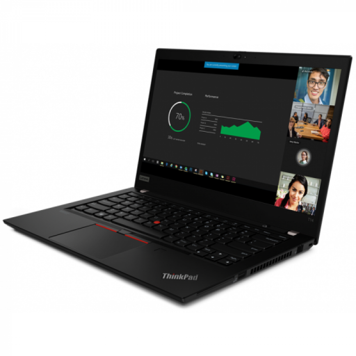 Laptop Lenovo ThinkPad T14 Gen1, AMD Ryzen 5 PRO 4650U, 14inch, RAM 8GB, SSD 512GB, AMD Radeon Graphics, Windows 10 PRO, Black