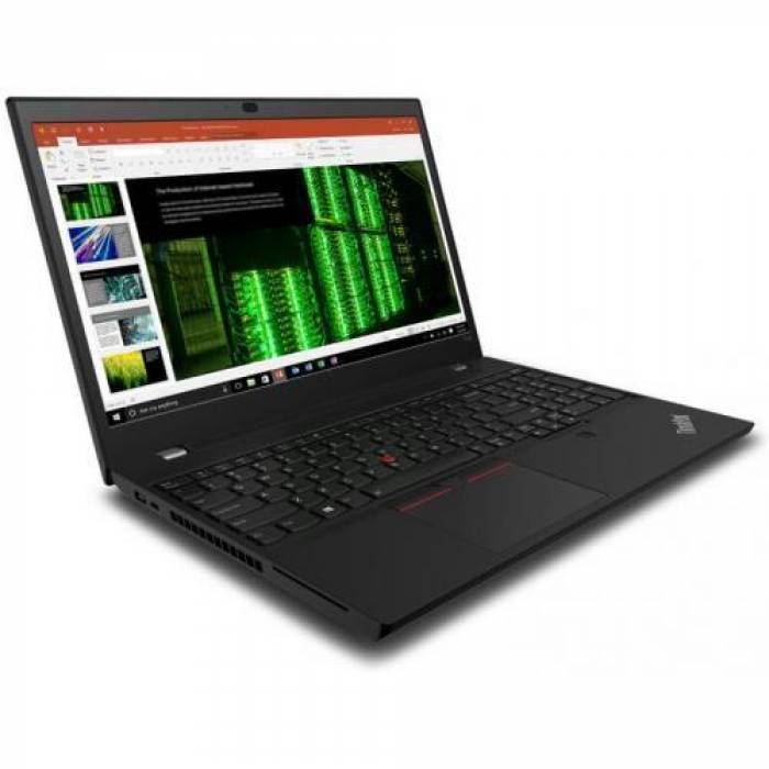 Laptop Lenovo ThinkPad T15p Gen1, Intel Core i7-10750H, 15.6inch, RAM 32GB, SSD 512GB, nVidia GeForce GTX 1050 3GB, Free DOS, Black