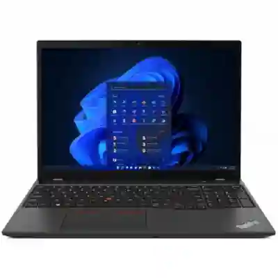 Laptop Lenovo ThinkPad T16 Gen 1, Intel Core i7-1255U, 16inch, RAM 16GB, SSD 1TB, Intel Iris Xe Graphics, Windows 11 Pro, Thunder Black