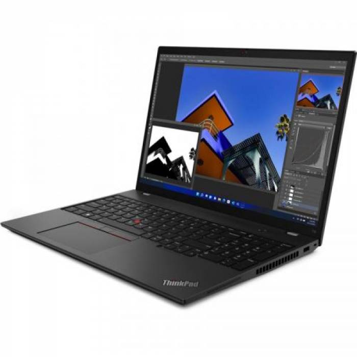 Laptop Lenovo ThinkPad T16 Gen 1, Intel Core i7-1255U, 16inch, RAM 16GB, SSD 1TB, Intel Iris Xe Graphics, Windows 11 Pro, Thunder Black