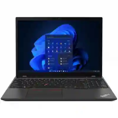 Laptop Lenovo ThinkPad T16 Gen 1, Intel Core i7-1255U, 16inch, RAM 16GB, SSD 512GB, Intel Iris Xe Graphics, Windows 11, Thunder Black 