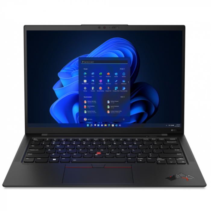 Laptop Lenovo ThinkPad X1 Carbon Gen 10, Intel Core i7-1260P, 14inch, RAM 16GB, SSD 512GB, Intel Iris Xe Graphics, Windows 11 Pro, Weave Black