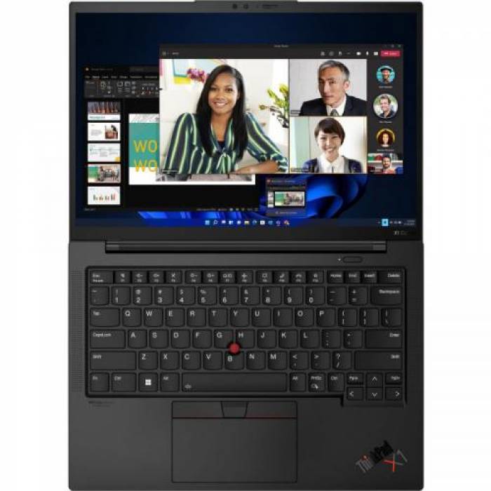 Laptop Lenovo ThinkPad X1 Carbon Gen 10, Intel Core i7-1260P, 14inch, RAM 32GB, SSD 1TB, Intel Iris Xe Graphics, Windows 11 Pro, Weave Black