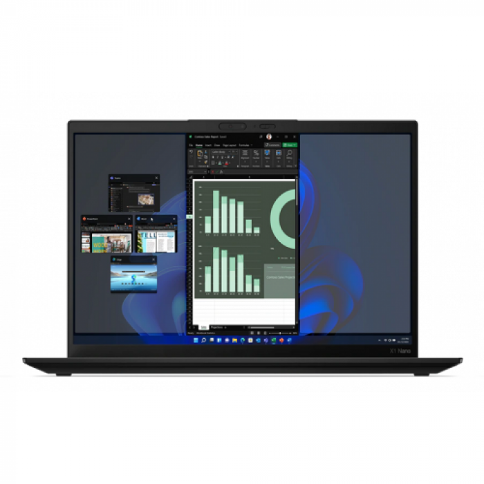 Laptop Lenovo ThinkPad X1 Nano Gen 2, Intel Core i7-1260P, 13inch, RAM 16GB, SSD 512GB, Intel Iris Xe Graphics, Windows 11 Pro, Black Paint