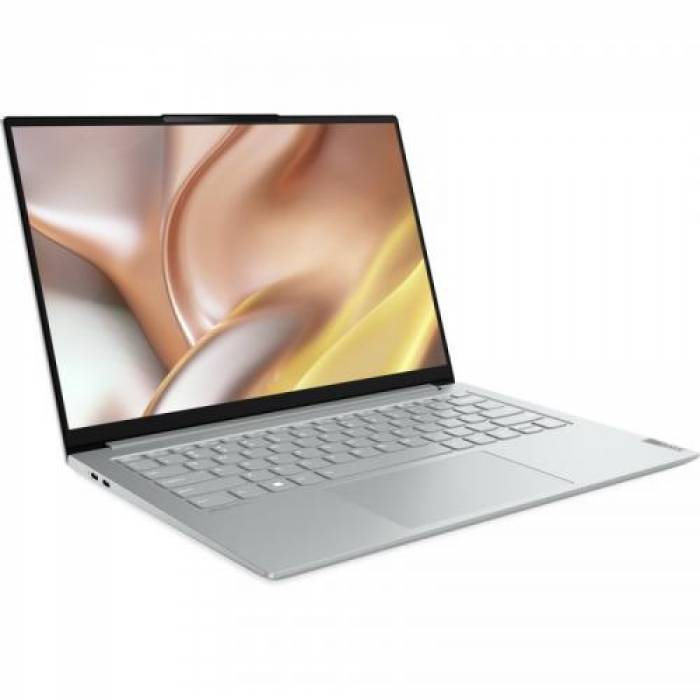 Laptop Lenovo Yoga Slim 7 Pro 14ARH7, AMD Ryzen 9 6900HS Creator Edition, 14inch, RAM 16GB, SSD 1TB, AMD Radeon 680M, No OS, Cloud Grey