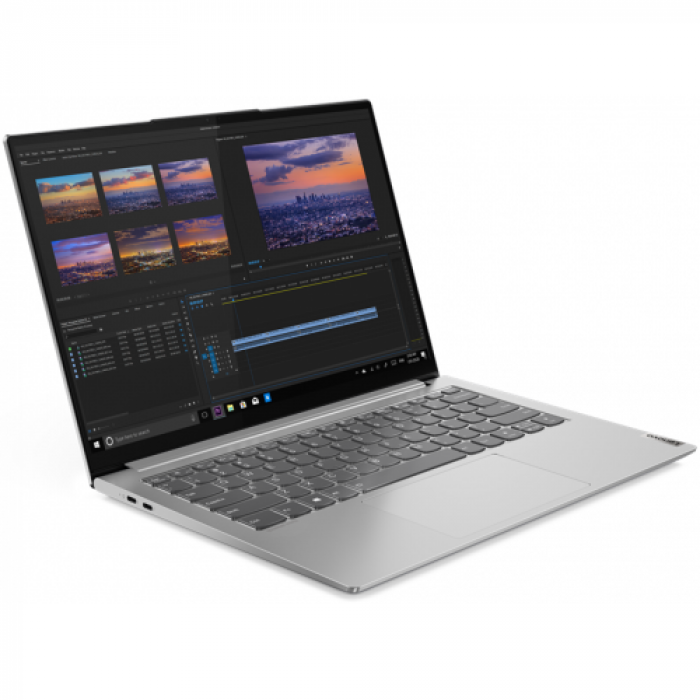 Laptop Lenovo Yoga Slim 7 Pro 14IHU5, Intel Core i5-11300H, 14inch, RAM 16GB, SSD 512GB, Intel Iris Xe Graphics, Windows 11, Slate Grey