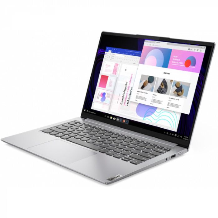 Laptop Lenovo Yoga Slim 7 Pro 14IHU5, Intel Core i5-11300H, 14inch, RAM 16GB, SSD 512GB, Intel Iris Xe Graphics, Windows 11, Slate Grey