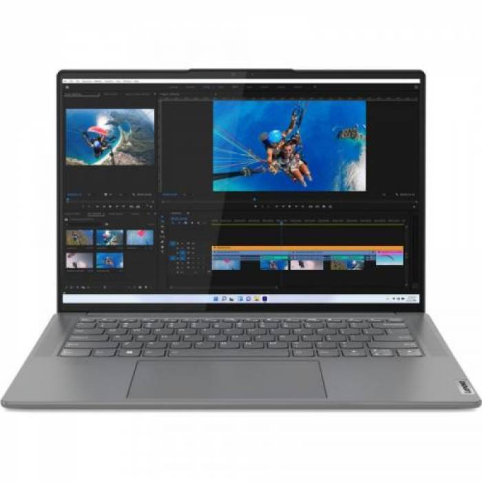 Laptop Lenovo Yoga Slim 7 ProX 14ARH7, AMD Ryzen 7 6800HS, 14.5inch, RAM 16GB, SSD 512GB, AMD Radeon 680M, Windows 11, Onyx Grey