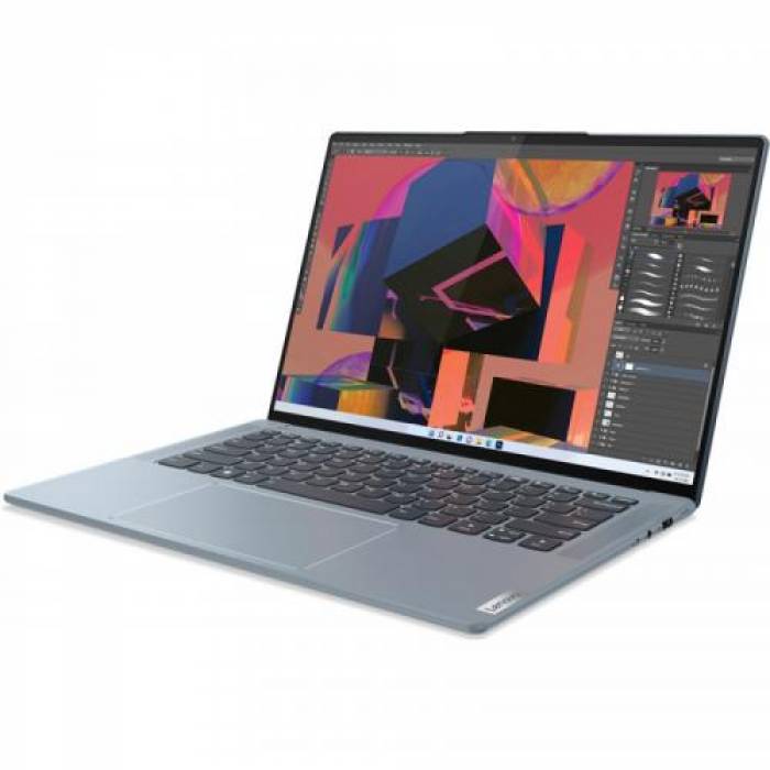 Laptop Lenovo Yoga Slim 7 ProX 14IAH7, Intel Core i7-12700H, 14.5inch, RAM 16GB, SSD 512GB, Intel Iris Xe Graphics, Windows 11, Dark Teal