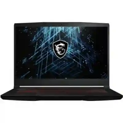 Laptop MSI Gaming GF63 Thin 11SC, Intel Core i5-11400H, 15.6inch, RAM 16GB, SSD 512GB, nVidia GeForce GTX 1650 4GB, Free DOS, Black