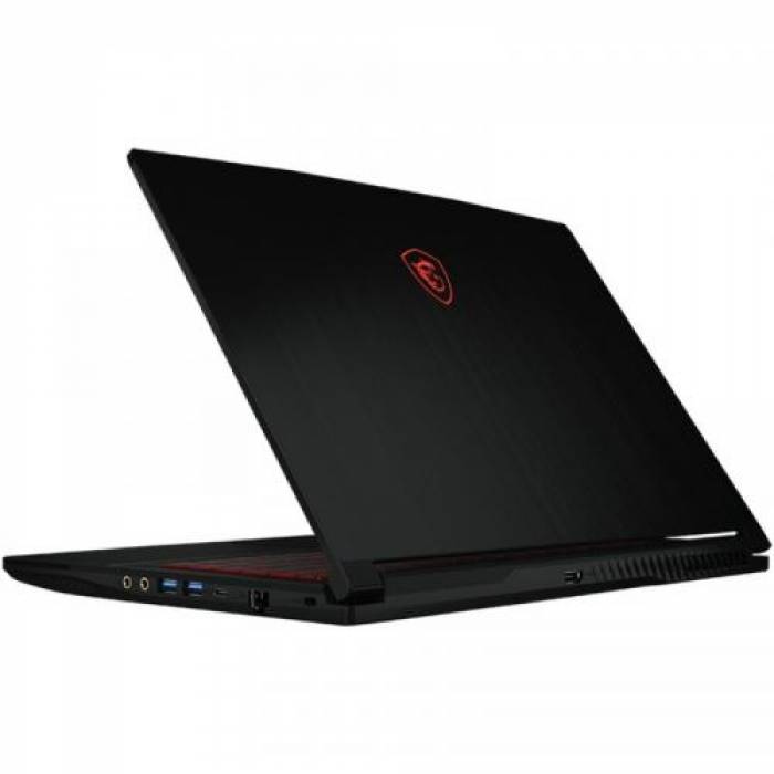 Laptop MSI Gaming GF63 Thin 11SC, Intel Core i5-11400H, 15.6inch, RAM 16GB, SSD 512GB, nVidia GeForce GTX 1650 4GB, Free DOS, Black