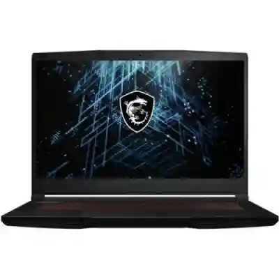 Laptop MSI Gaming GF63 Thin 11SC, Intel Core i7-11800H, 15.6inch, RAM 16GB, SSDD 512GB, nVidia GeForce GTX 1650 4GB, Free DOS, Black