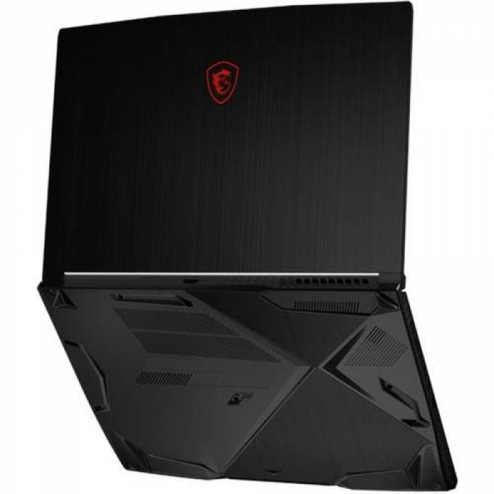 Laptop MSI Gaming GF63 Thin 11SC, Intel Core i7-11800H, 15.6inch, RAM 16GB, SSDD 512GB, nVidia GeForce GTX 1650 4GB, Free DOS, Black