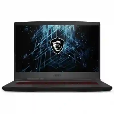 Laptop MSI GF63 Thin 11UC-400XRO, Intel Core i5-11400H, 15.6inch, RAM 8GB, SSD 512GB, nVidia GeForce RTX 3050 4GB, Free DOS, Black