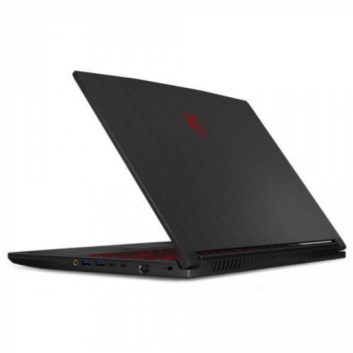 Laptop MSI GF63 Thin 11UC-400XRO, Intel Core i5-11400H, 15.6inch, RAM 8GB, SSD 512GB, nVidia GeForce RTX 3050 4GB, Free DOS, Black