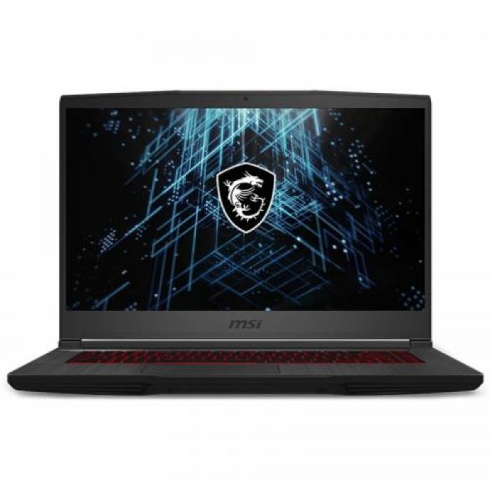 Laptop MSI GF63 Thin 11UD, Intel Core i5-11400H , 15.6inch, RAM 8GB, SSD 512GB, nVidia GeForce RTX 3050 Ti 4GB, No OS, Black