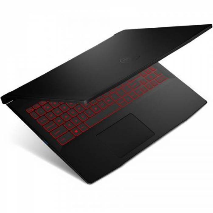 Laptop MSI Katana GF66 11UD, Intel Core i5-11400H, 15.6inch, RAM 8GB, SSD 512GB, nVidia GeForce RTX 3050 Ti 4GB, No OS, Black